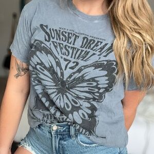 Hollister Blue Graphic Tee